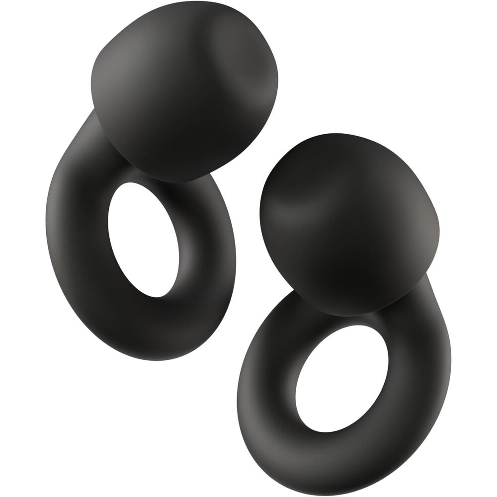Loop Quiet 2 Ear Plugs 16 dB Noise Reduction Earplugs Black Clear Speech Relief